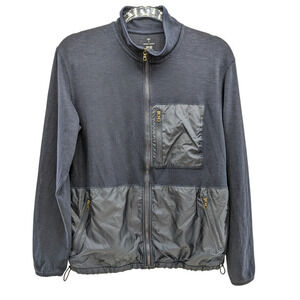 Tomas Maier x Uniqlo Small Jacket Navy Zip Up Lightweight Zipped Pockets Mens